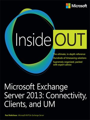 cover image of Microsoft Exchange Server 2013 Inside Out